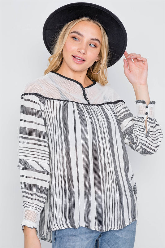 Casual straight blouse