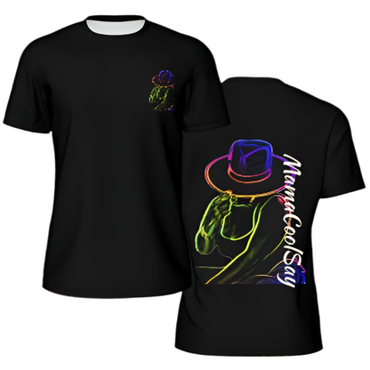 Men’s Black Double side Graphic T-Shirts