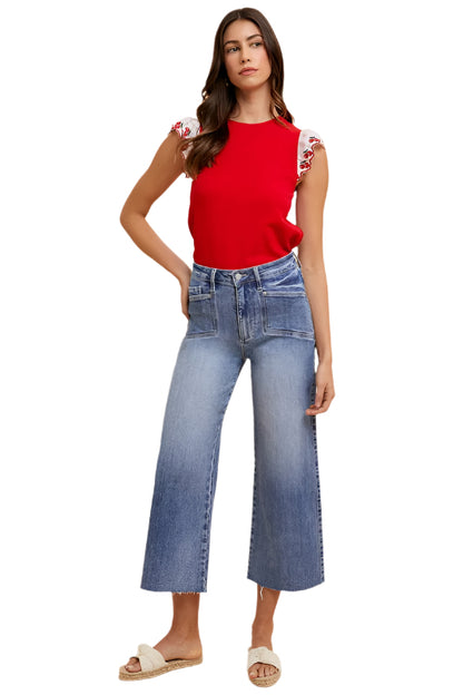 Annie Wear High Rise Wide Leg Jeans